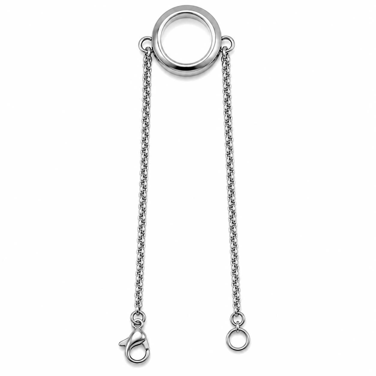 316L Stainless Steel Floating Locket Bracelet | Magnetic Closure Memory Charm Bracelet | Waterproof & Tarnish Resistant