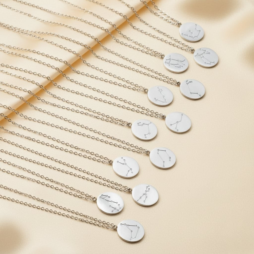 Zodiac Constellation Coin Necklace