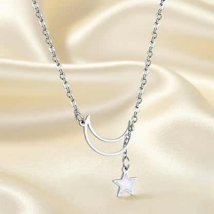 Open Moon with Pearl Star