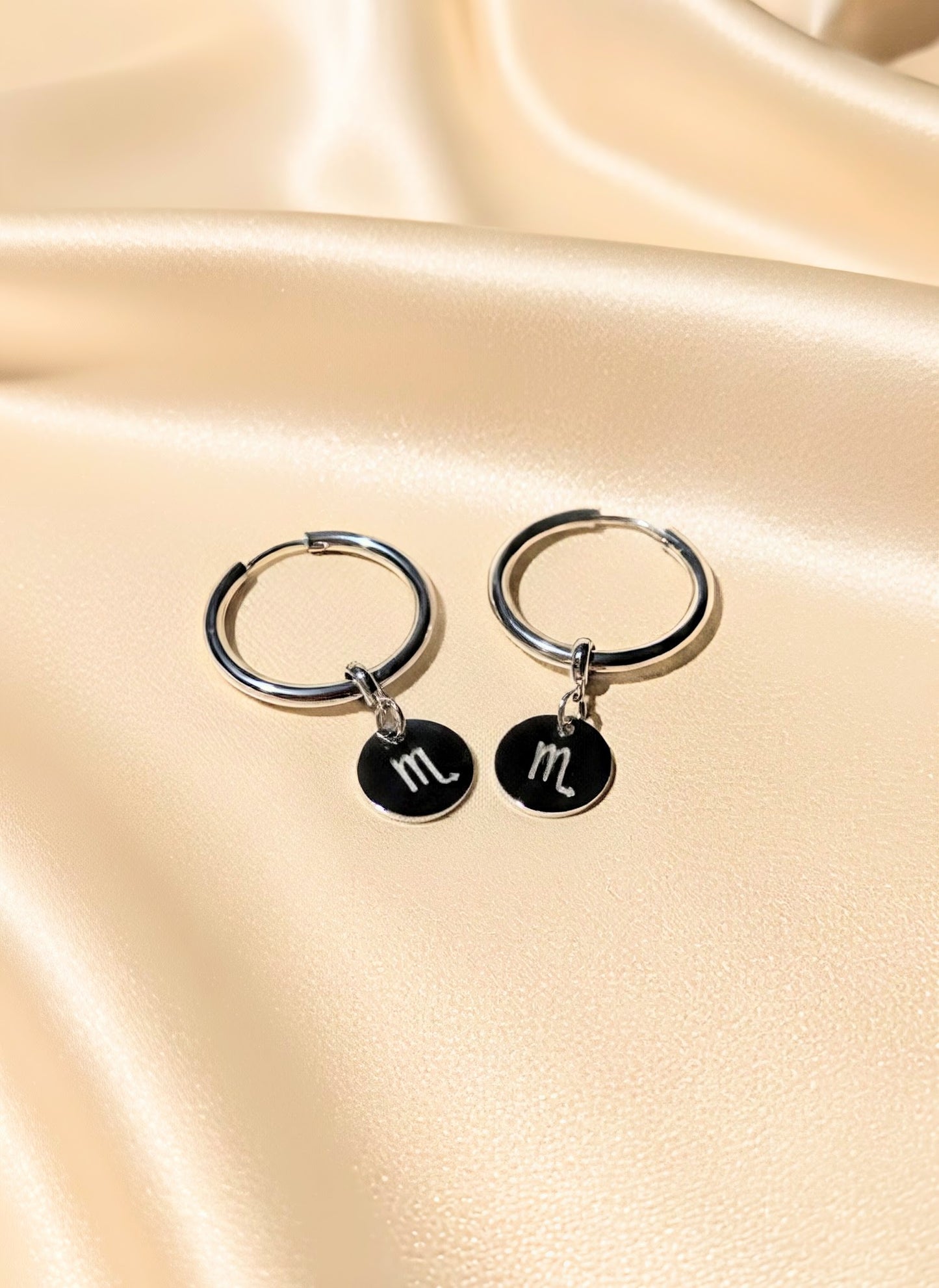 Zodiac Hoop Earrings