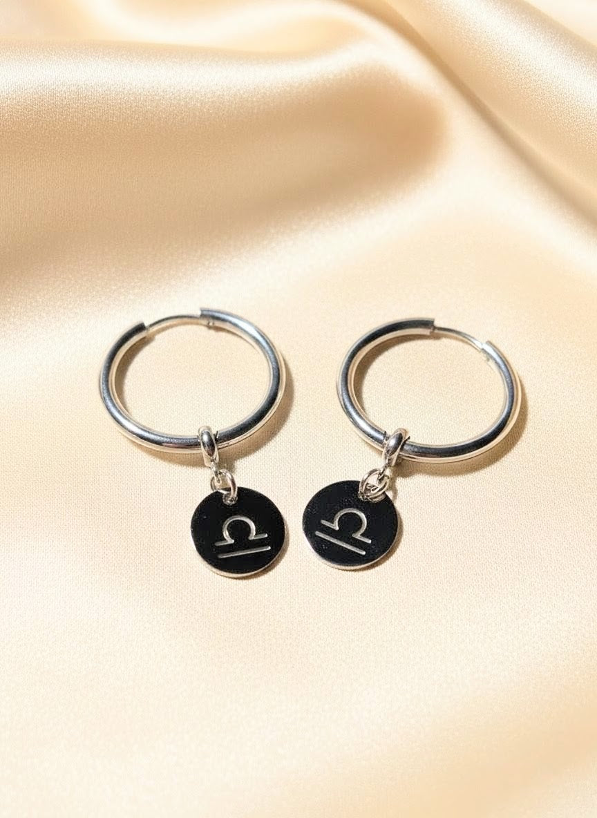 Zodiac Hoop Earrings