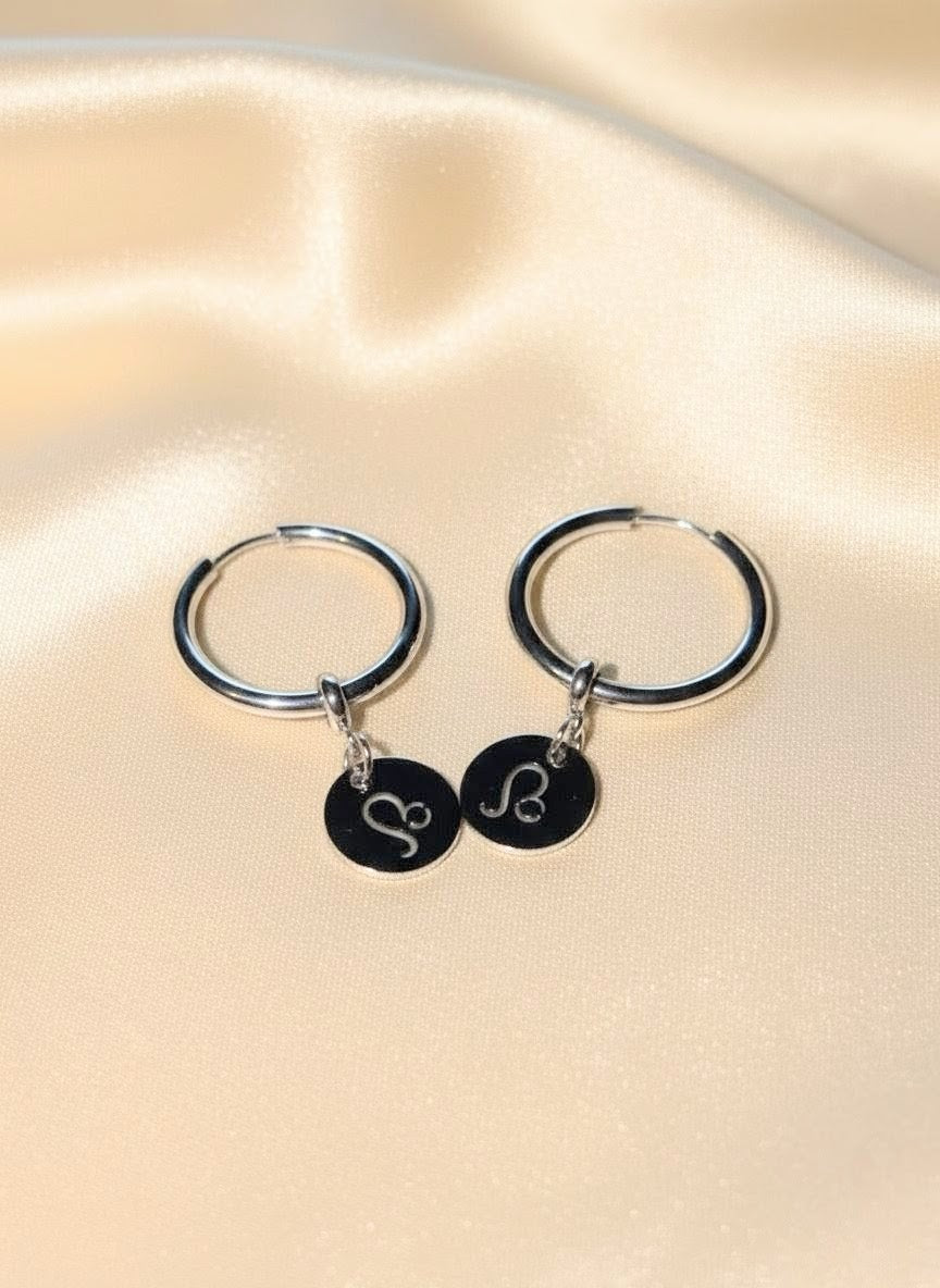 Zodiac Hoop Earrings