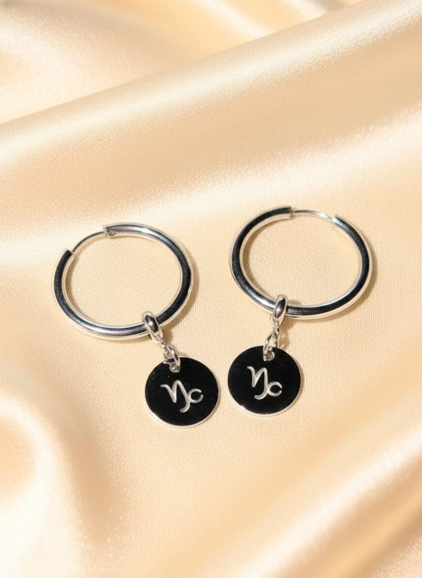 Zodiac Hoop Earrings