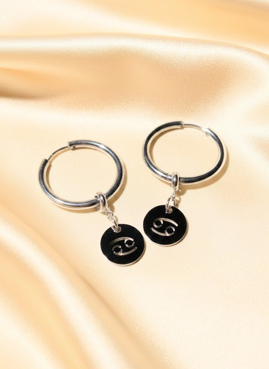 Zodiac Hoop Earrings