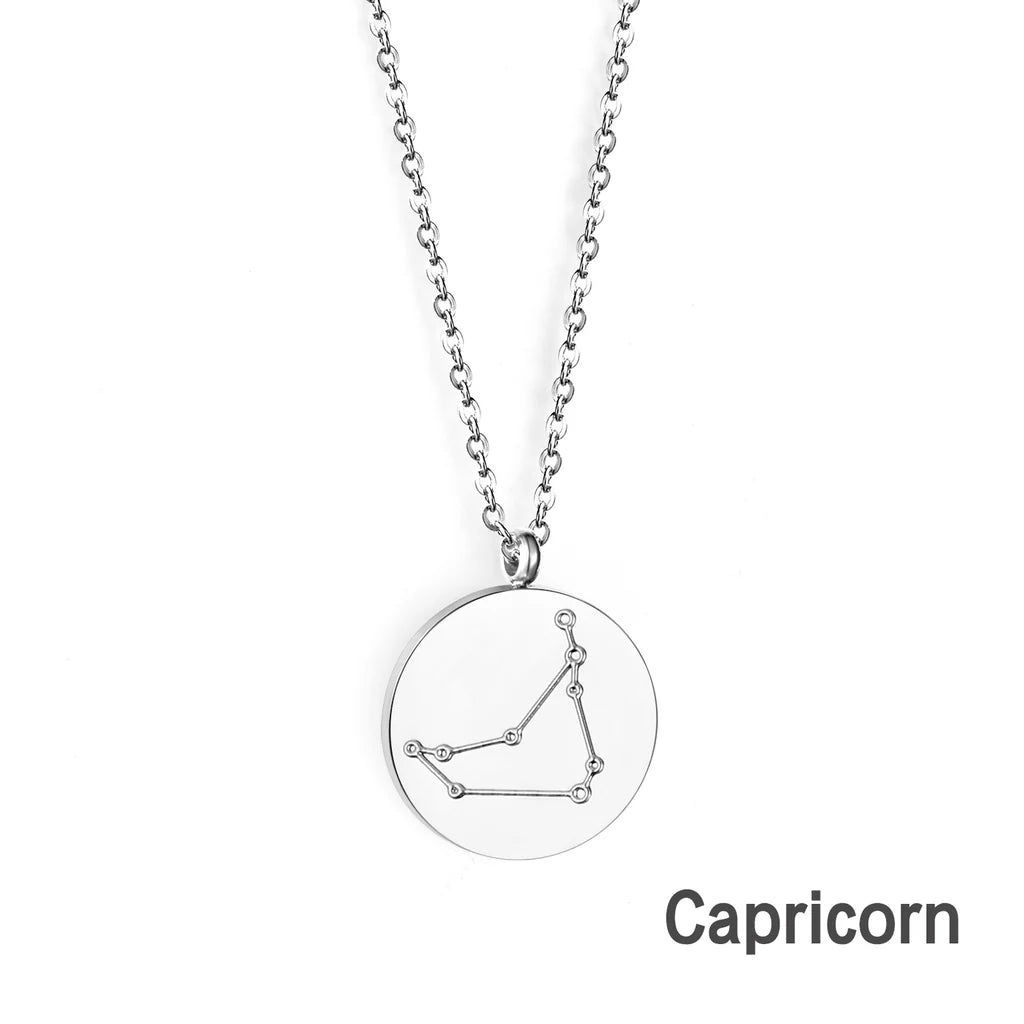 Zodiac Constellation Coin Necklace