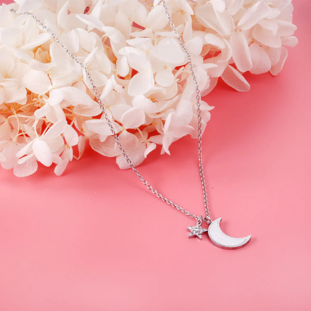 Moon & Mini Star Necklace