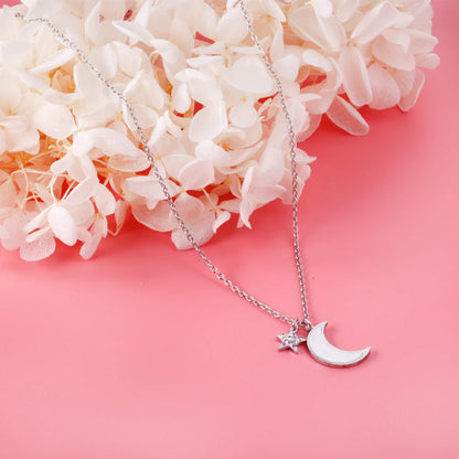 Moon & Mini Star Necklace