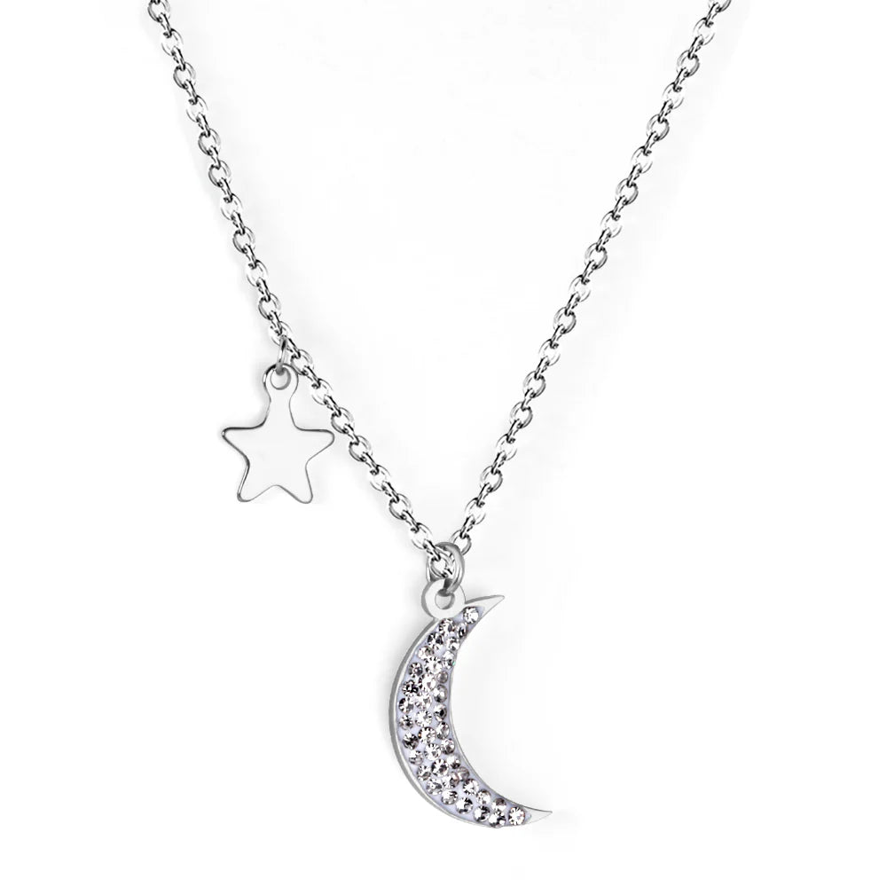Moon & Mini Star Necklace