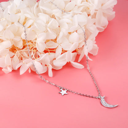 Moon & Mini Star Necklace