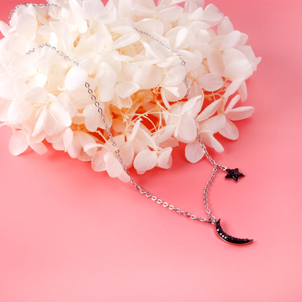 Moon & Mini Star Necklace