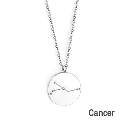 Zodiac Constellation Coin Necklace