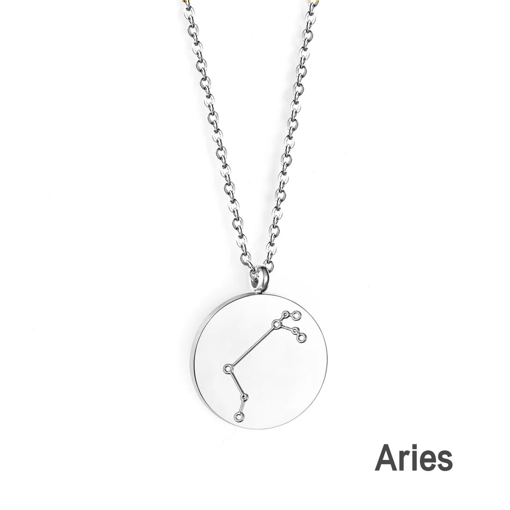 Zodiac Constellation Coin Necklace