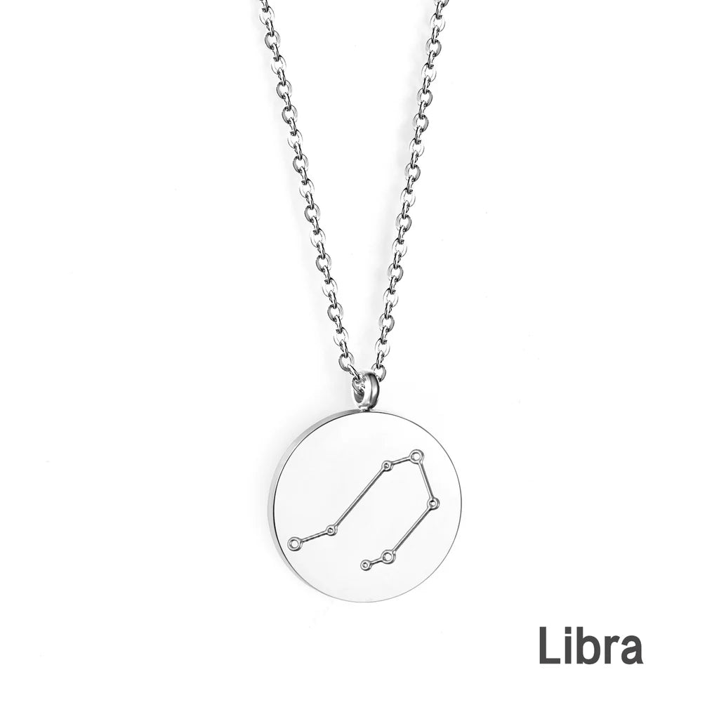 Zodiac Constellation Coin Necklace