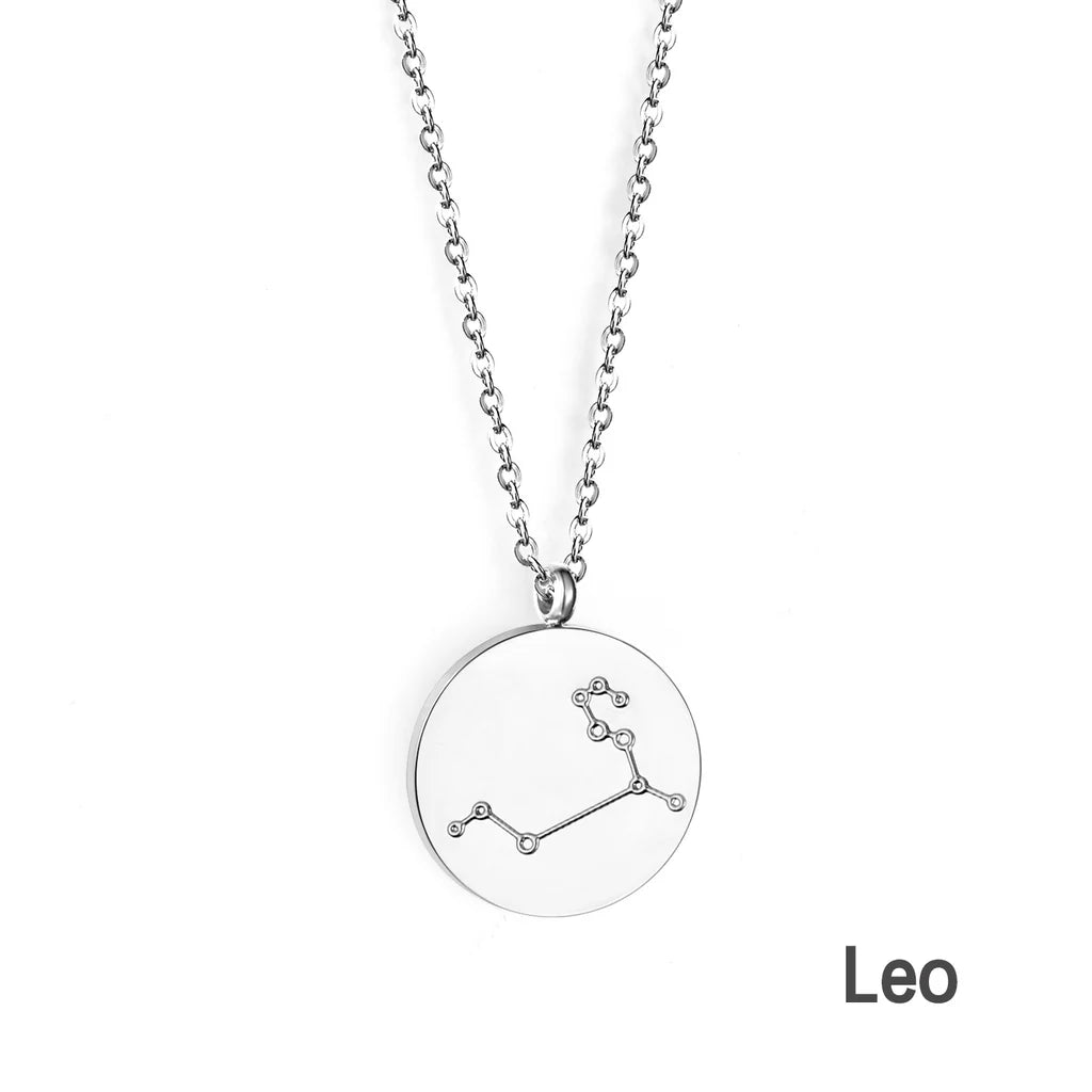 Zodiac Constellation Coin Necklace