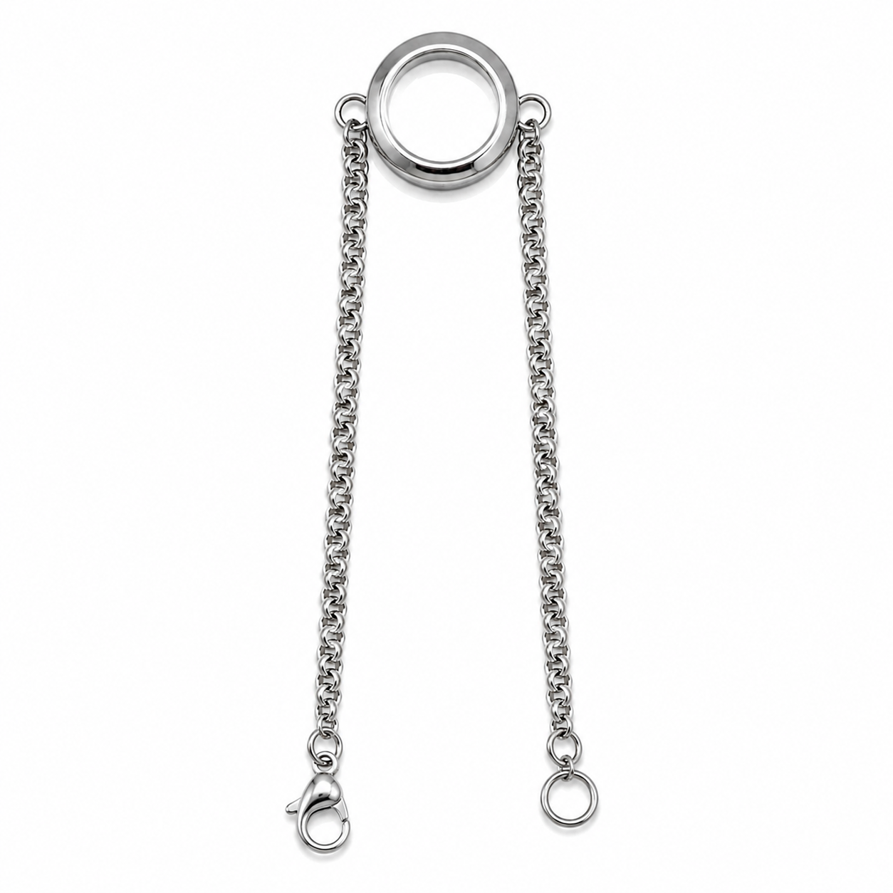 316L Stainless Steel Floating Locket Bracelet | Magnetic Closure Memory Charm Bracelet | Waterproof & Tarnish Resistant