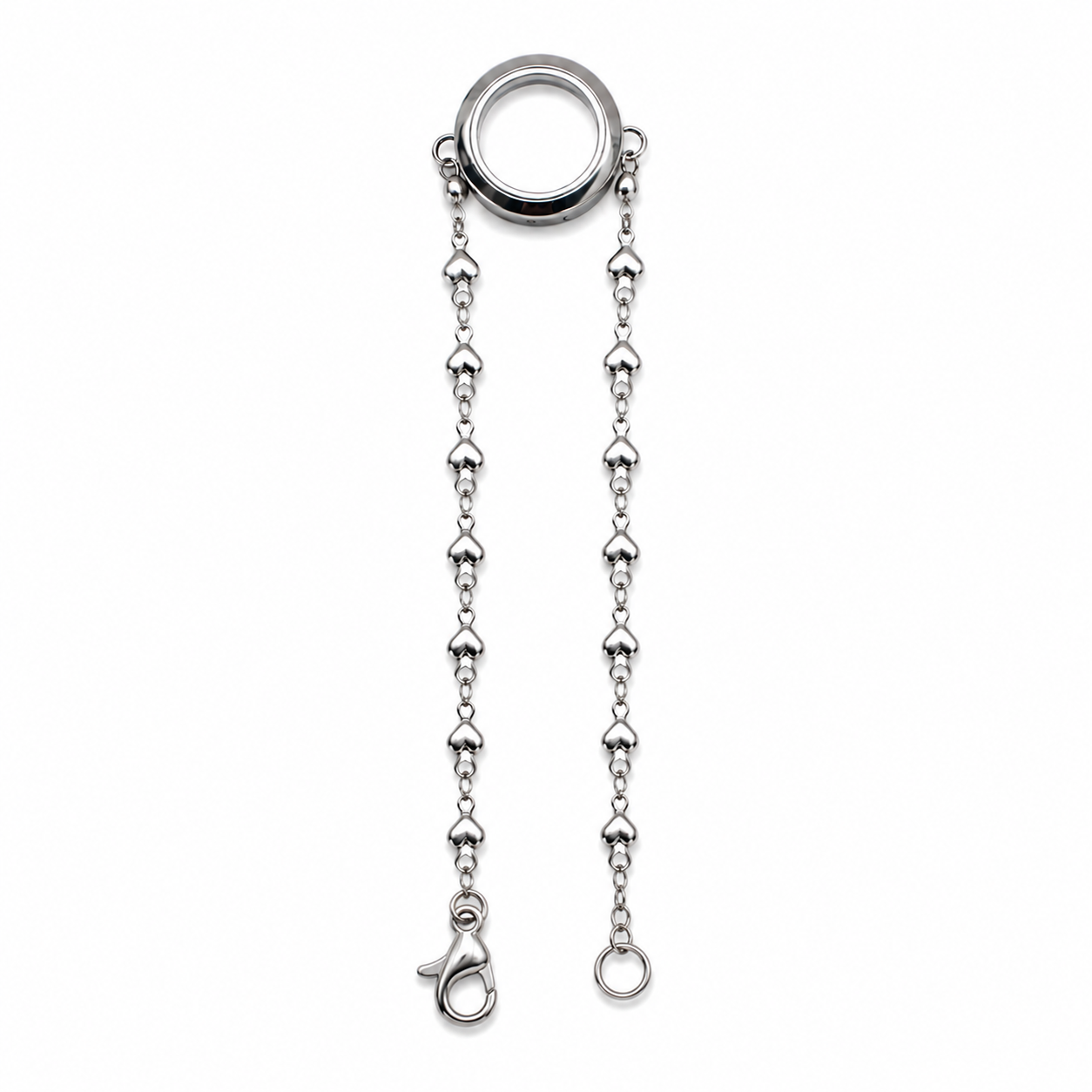 316L Stainless Steel Floating Locket Bracelet | Magnetic Closure Memory Charm Bracelet | Waterproof & Tarnish Resistant