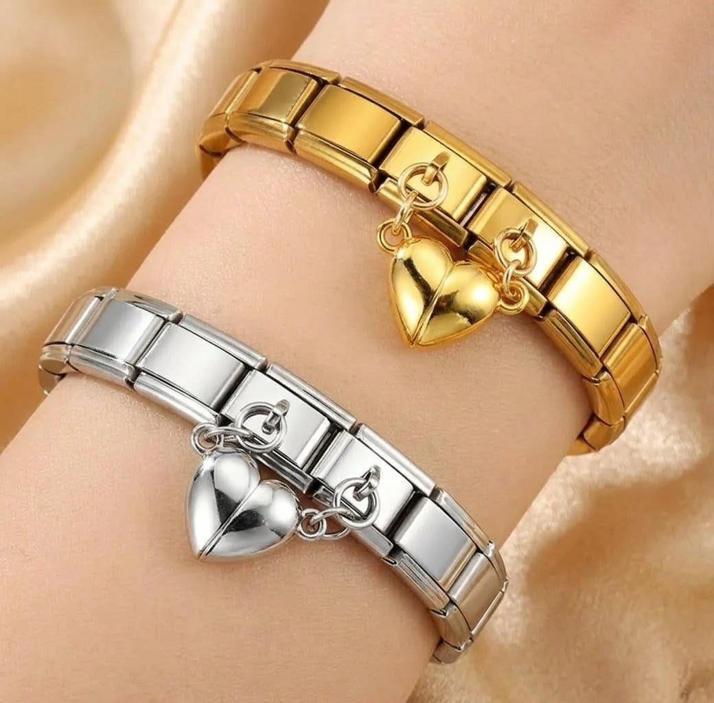 Custom Affirmation Link Bracelet (316L Stainless Steel): Wear your heart on your wrist ❤️