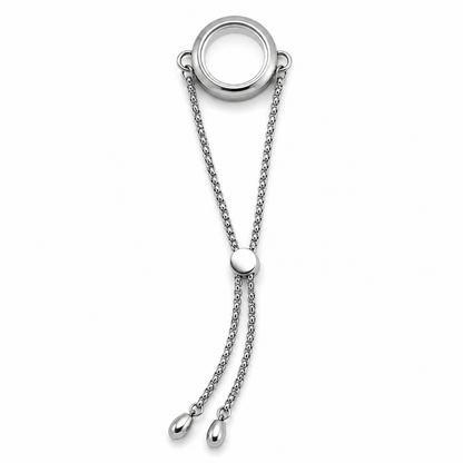 316L Stainless Steel Floating Locket Bracelet | Magnetic Closure Memory Charm Bracelet | Waterproof & Tarnish Resistant