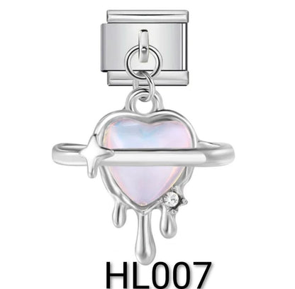 316L Stainless Steel Link Bracelet: Wear your heart on your wrist ❤️