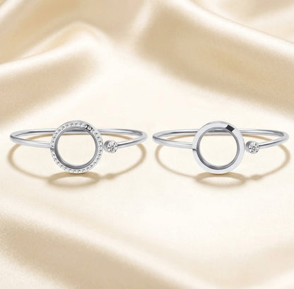 316L Stainless Steel Floating Locket Bangle: Wear your heart on your wrist ❤️